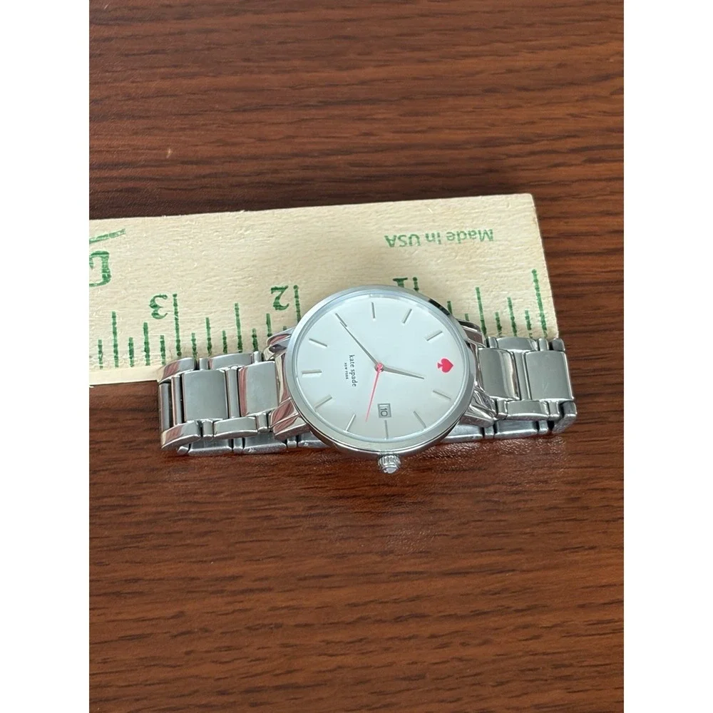 Kate Spade New York Gramercy 0008 Watch Womens Silver Stainless Analog Quartz